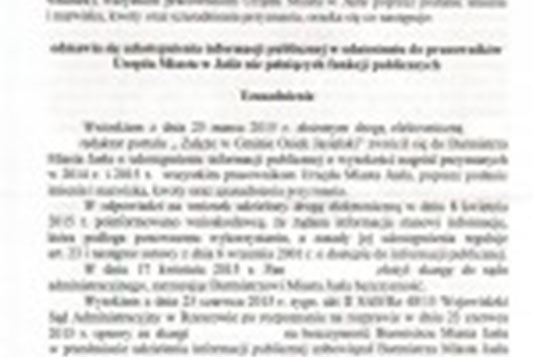 Ściśle tajna lista nagrodzonych z publicznych pieniędzy pracowników Urzędu Miasta Jasło (www.zaleze.com)