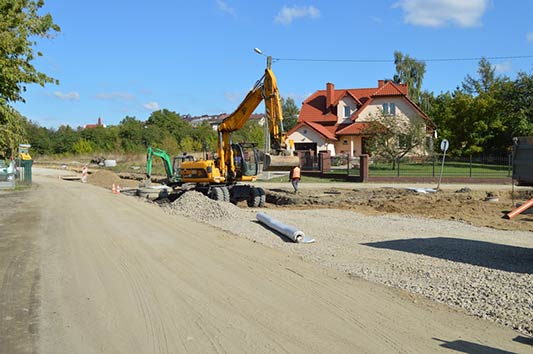 Trwa rozbudowa ul. Kolejowej