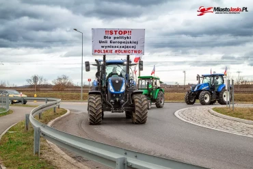 Protest rolników w Jaśle - luty 2024