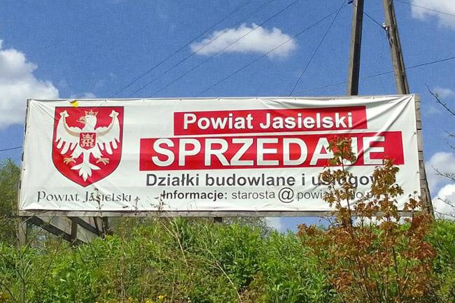 Powiat jasielski sprzedał kolejne działki