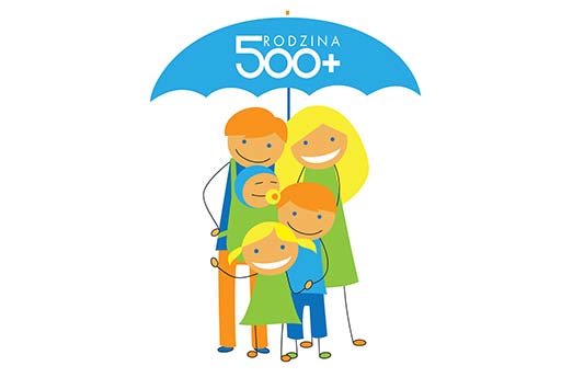 rodzina 500 parasol