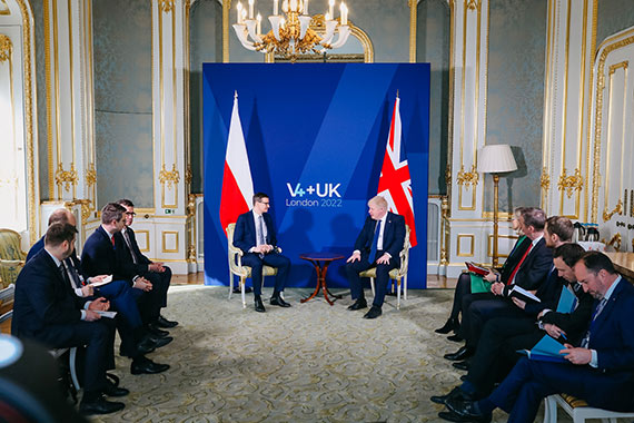 Współpraca V4 i Wielkiej Brytanii ws. sankcji wobec Rosji